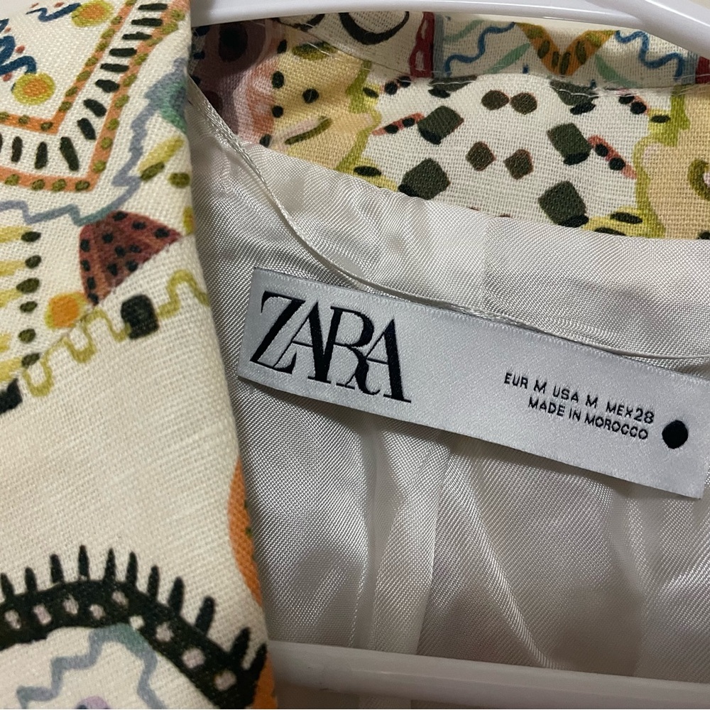 Zara Colorful Patterned Jacket - Picture 2 of 3